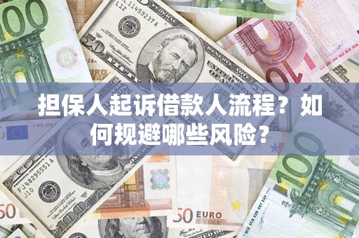 济南担保人起诉借款人流程？如何规避哪些风险？