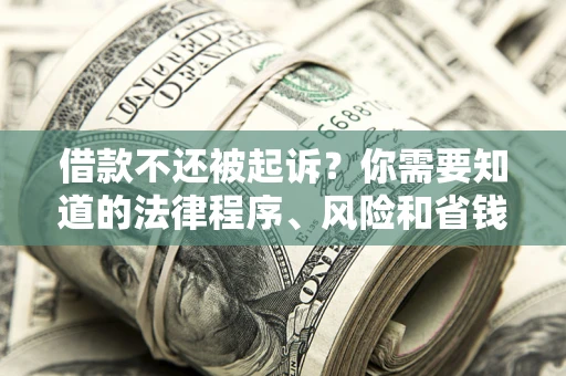 济南借款不还被起诉？你需要知道的法律程序、风险和省钱技巧