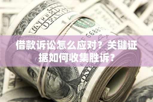 济南借款诉讼怎么应对？关键证据如何收集胜诉？
