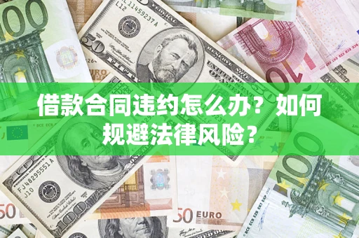 济南借款合同违约怎么办？如何规避法律风险？